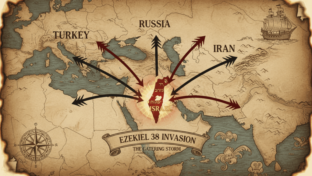 Ezekiel 38 War Map Russia Iran Turkey Alliance