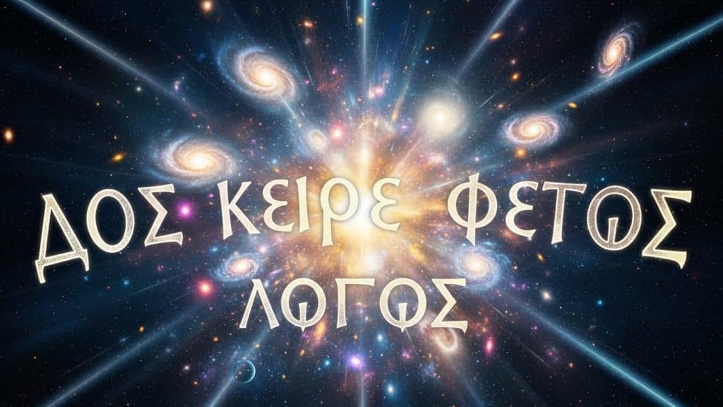 Abstract representation of the Logos in the Book of John