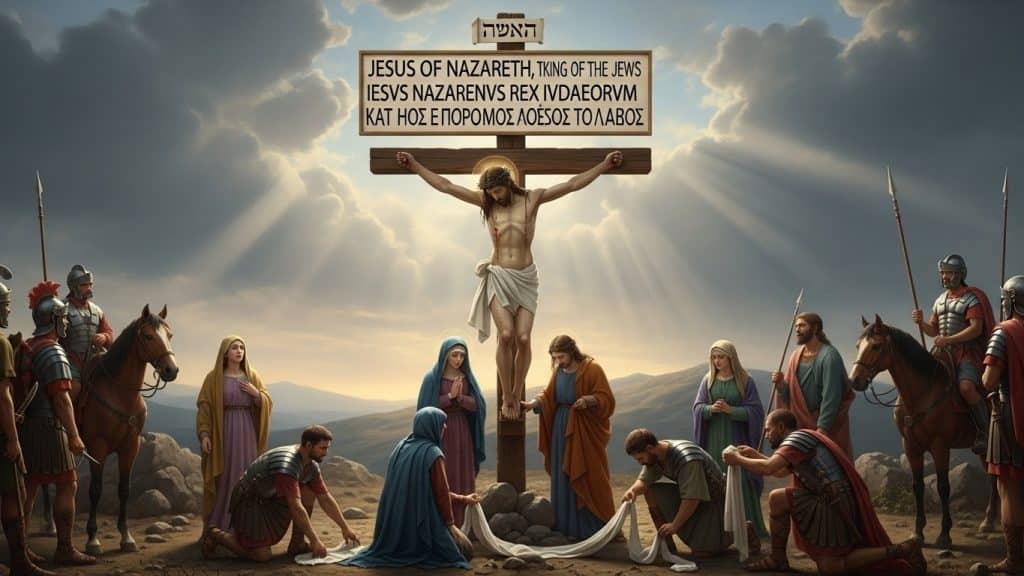 Crucifixion scene from the Book of John