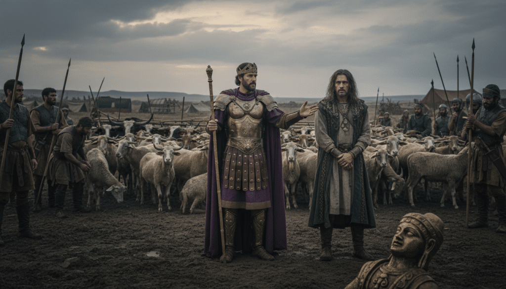 King Saul Sparing the Sheep and King Agag