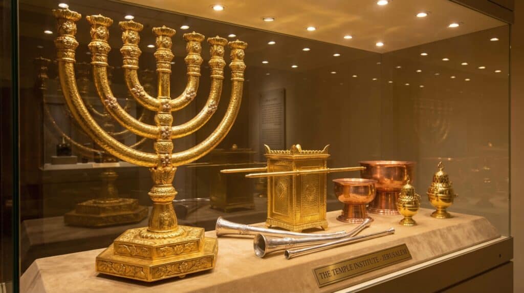 Gold Menorah and Priestly Vessels