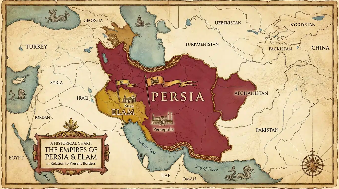 Historial Map of Iran